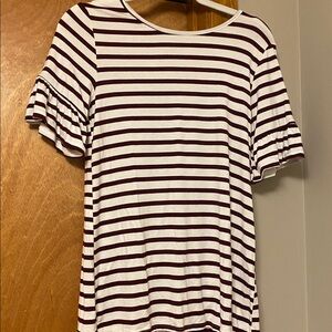 Striped Short Sleeve Top